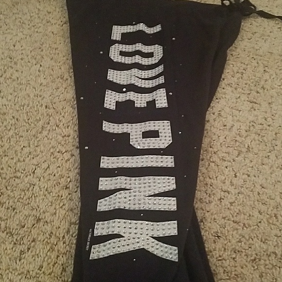 VS PINK Rhinestone Hoodie and Pant Set - Picture 6 of 7